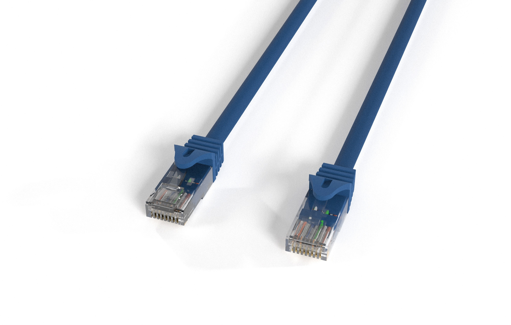 Blue Cat 6a UTP Patch Cable