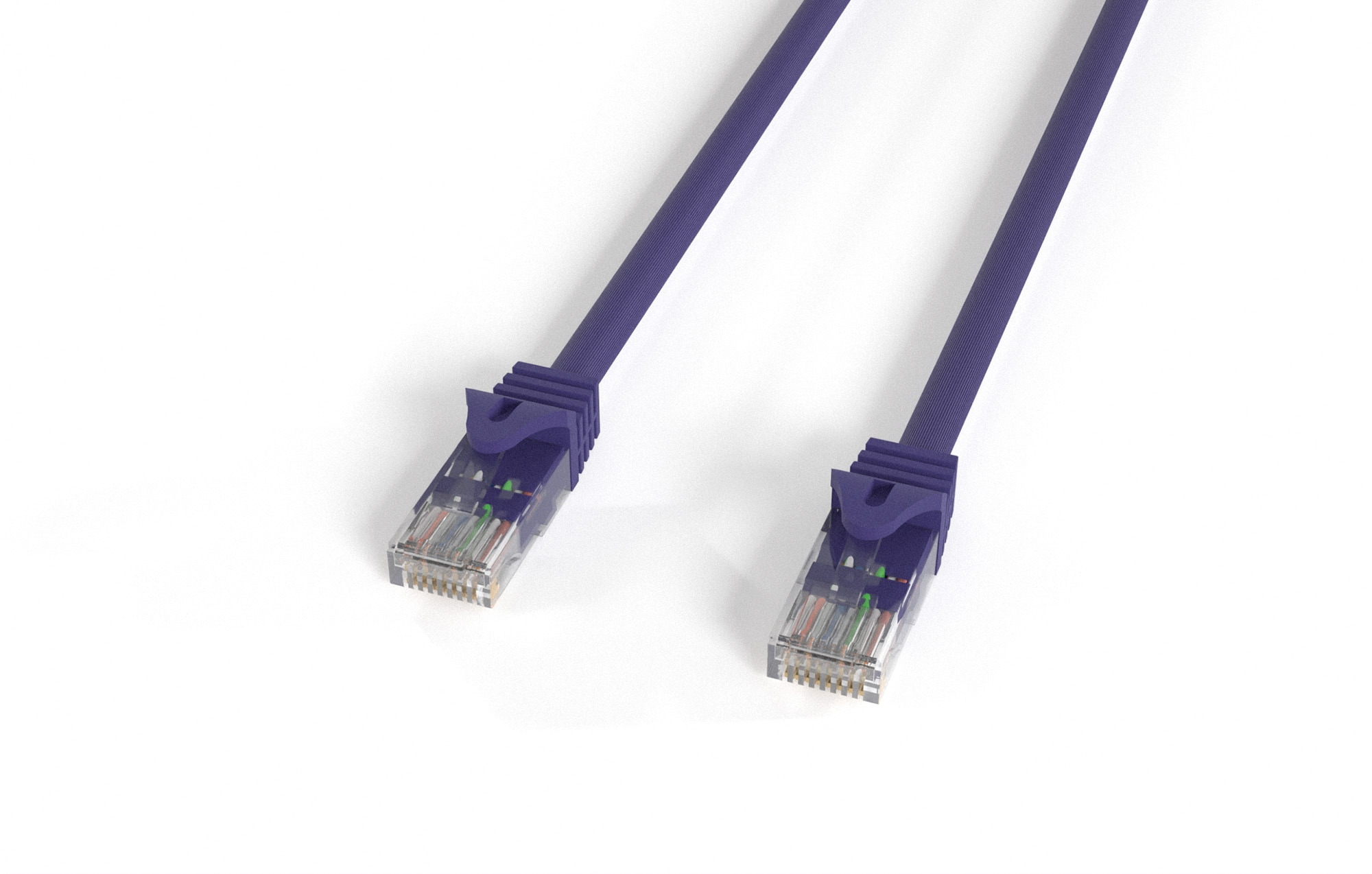 Purple Cat 6a UTP Patch Cable