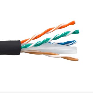 Cat. 6 UTP Stranded Ethernet Bulk Cable 550MHz Black