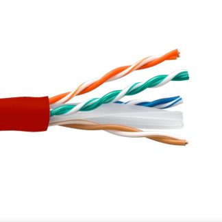 Cat. 6 UTP Stranded Ethernet Bulk Cable 550MHz Red