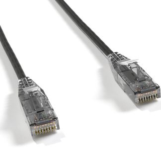 Black Slim Cat 6 UTP Patch Cable