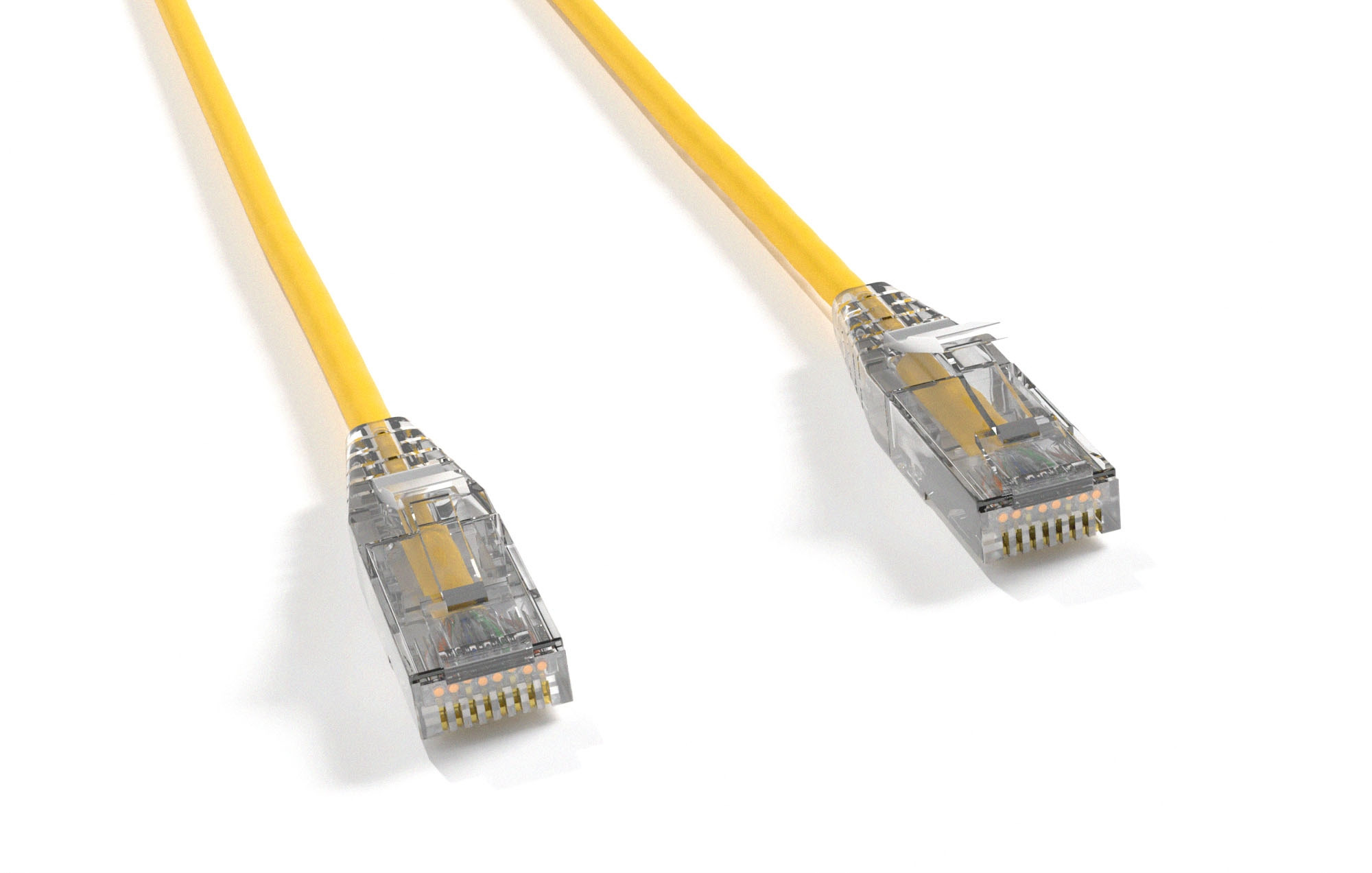 Yellow Slim Cat 6 UTP Patch Cable