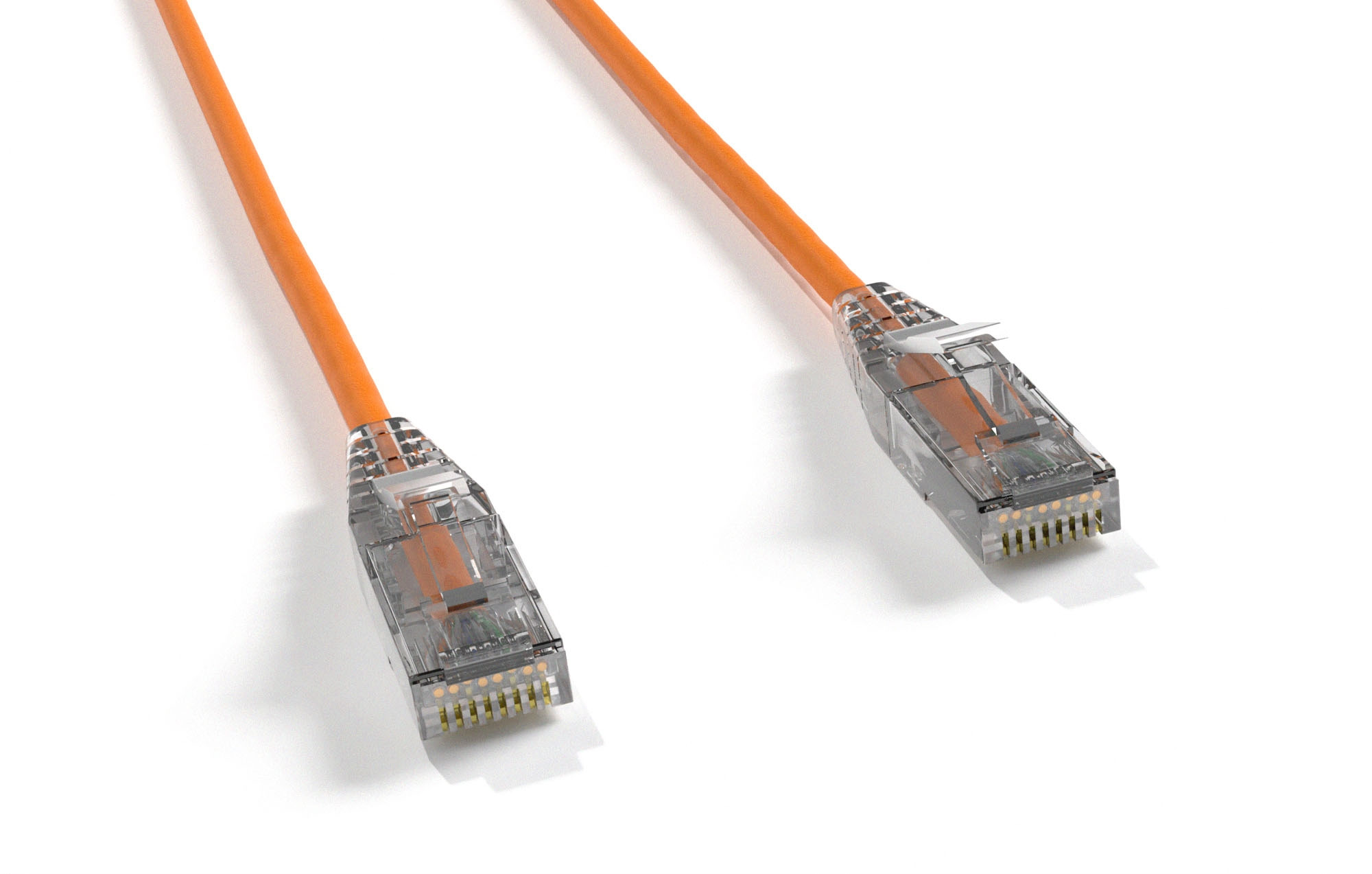 Orange Slim Cat 6 UTP Patch Cable