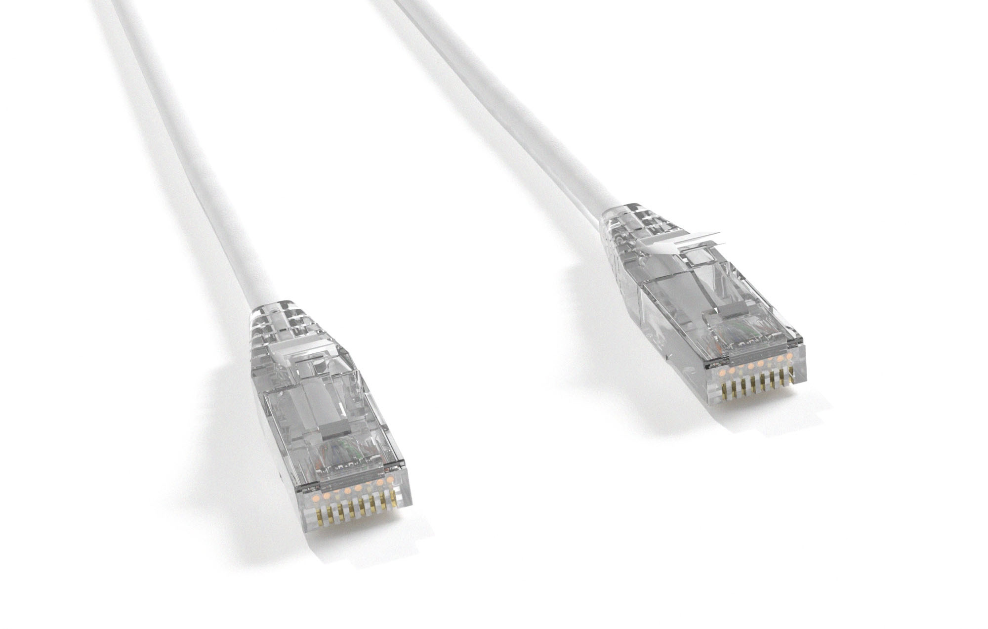 White Slim Cat 6 UTP Patch Cable