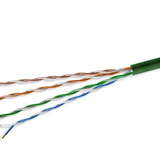 Mini Cat. 6 UTP Stranded Ethernet Bulk Cable Green 28AWG