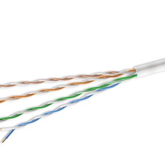 Mini Cat. 6 UTP Stranded Ethernet Bulk Cable White 28AWG