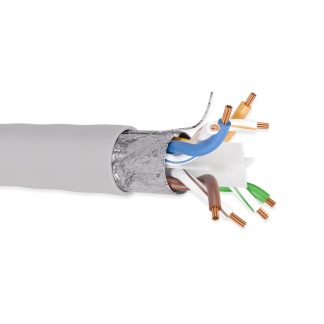 Cat. 6 STP Stranded Gray Ethernet Bulk Cable 550MHz