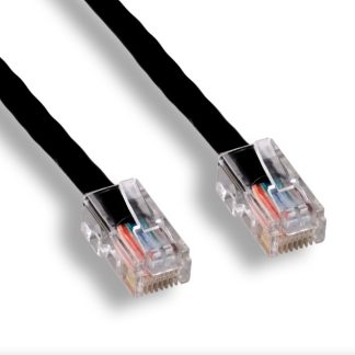 Black Non-Booted Cat 5e UTP Patch Cable