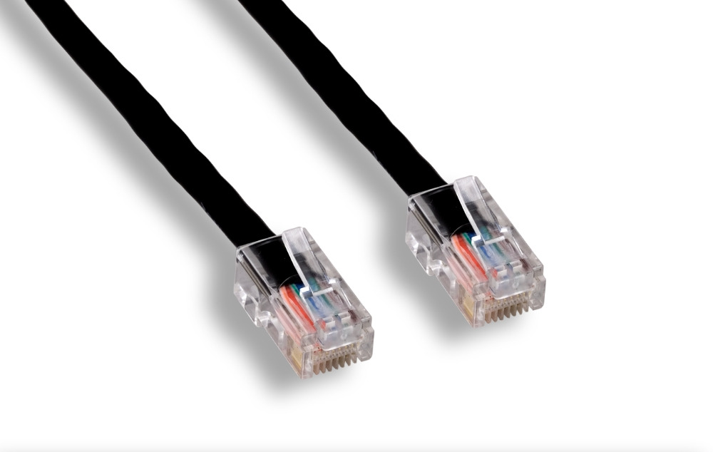 Black Non-Booted Cat 5e UTP Patch Cable