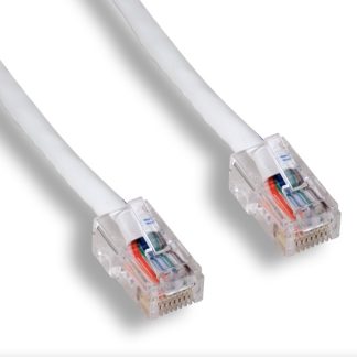 White Non-Booted Cat 5e UTP Patch Cable