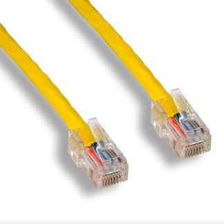 Yellow Non-Booted Cat 5e UTP Patch Cable