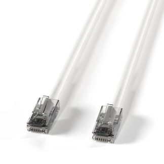 Non-Booted White Cat 6 UTP Patch Cable