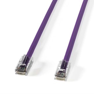 Non-Booted Purple Cat 6 UTP Patch Cable