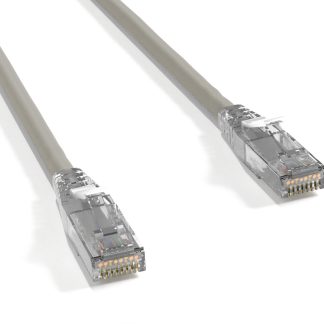 Cat 6 UTP Patch Cable with Clear Boot Gray