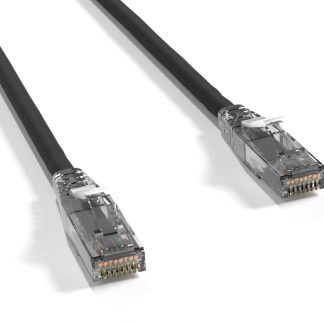 Cat 6 UTP Patch Cable with Clear Boot Black