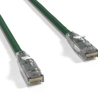 Cat 6 UTP Patch Cable with Clear Boot Green