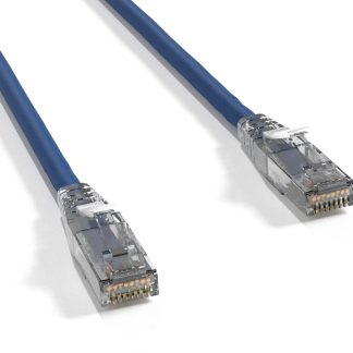 Cat 6 UTP Patch Cable with Clear Boot Blue