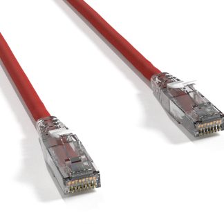 Cat 6 UTP Patch Cable with Clear Boot Red