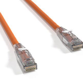 Cat 6 UTP Patch Cable with Clear Boot Orange