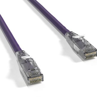Cat 6 UTP Patch Cable with Clear Boot Purple