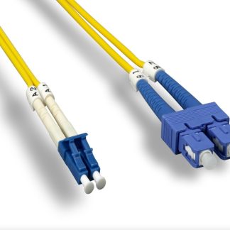OS2 Duplex Single Mode LC / SC 9 /125 Fiber Optic Cable