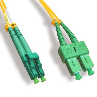 OS2 Duplex Single-Mode LC/APC to SC/APC 9 /125 Fiber Optic Cable