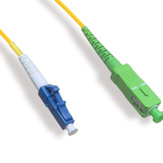 OS2 Simplex Single-Mode LC/UPC to SC/APC 9 /125 Fiber Optic Cable