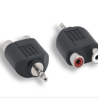 3.5mm Stereo M To RCA F x 2 Adapter