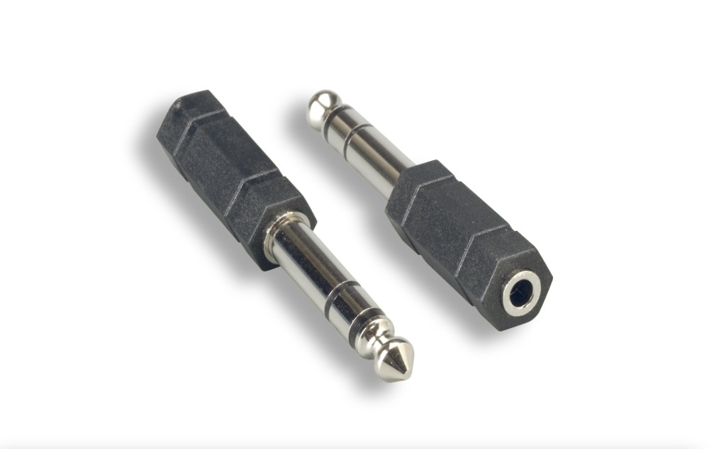 3.5mm Stereo F to 6.3mm (1/4") Stereo M Adapter