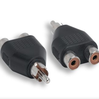 RCA M To RCA F x 2 Y Adapter