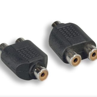 RCA F To RCA F x 2 Y Adapter