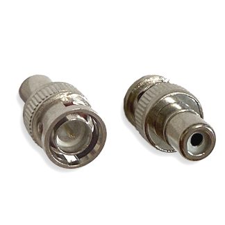 75 Ohm BNC M to RCA F Adapter