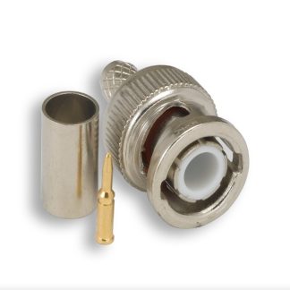3 pcs. 75 Ohm Crimp Type BNC Connector