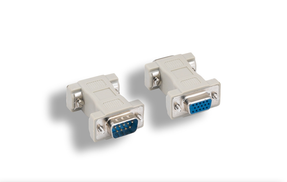 DB9 M to HD15 F VGA Adapter