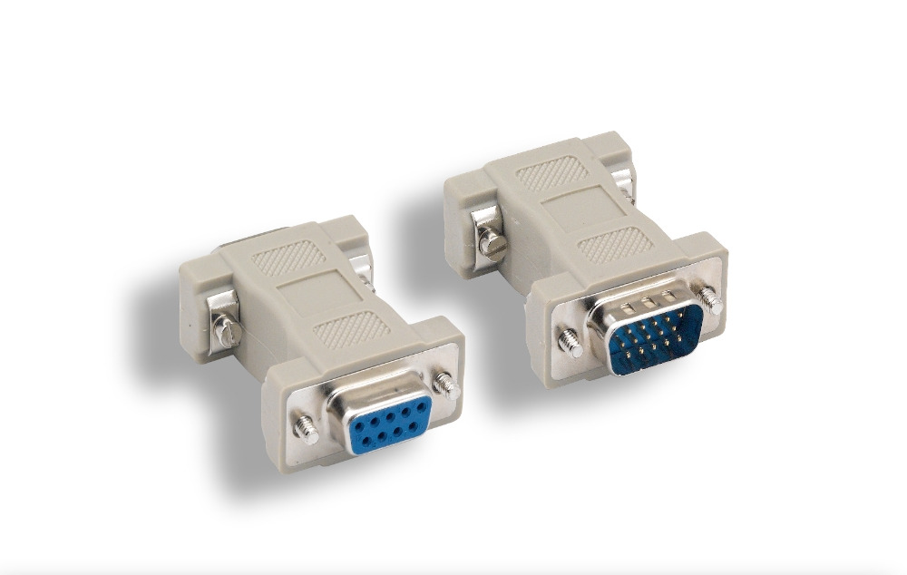 DB9 F to HD15 M VGA Adapter