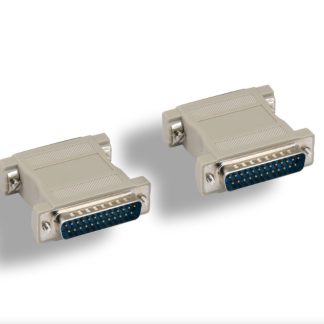 DB25 M to DB25 M Molded Gender Changer