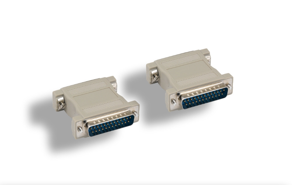 DB25 M to DB25 M Molded Gender Changer