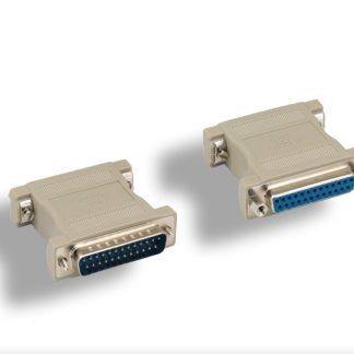 DB25 M/F Molded Null Modem Adapter