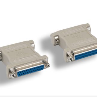 DB25 F/F Molded Null Modem Adapter