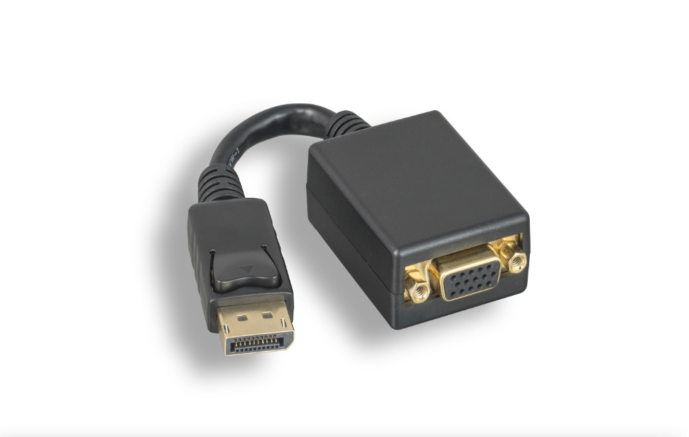DisplayPort to VGA Adapter with Latch
