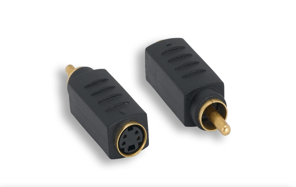 S-Video F to RCA M Adapter