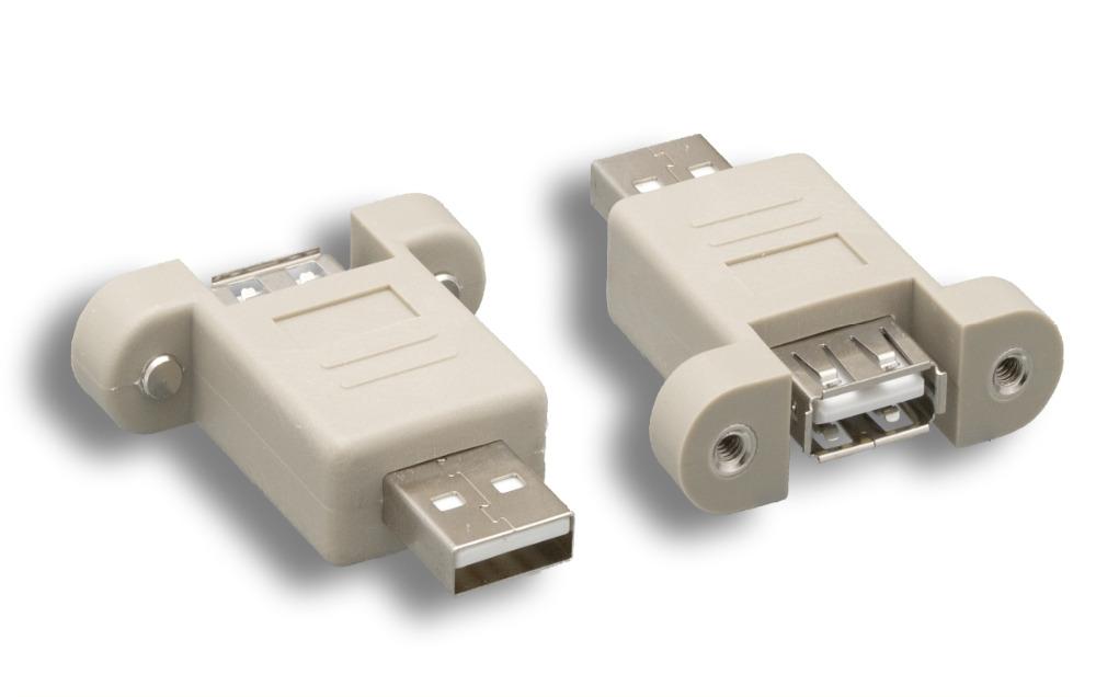 USB 2.0 Type A M / F Panel Mount Port Saver