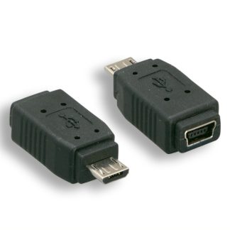 USB Micro B Male to Mini 5 Pin Adapter