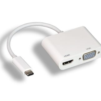 USB 3.1 Type C to HDMI + VGA Adapter