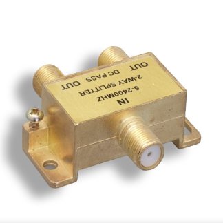 F-Type 2-Way Coaxial Cable Splitter