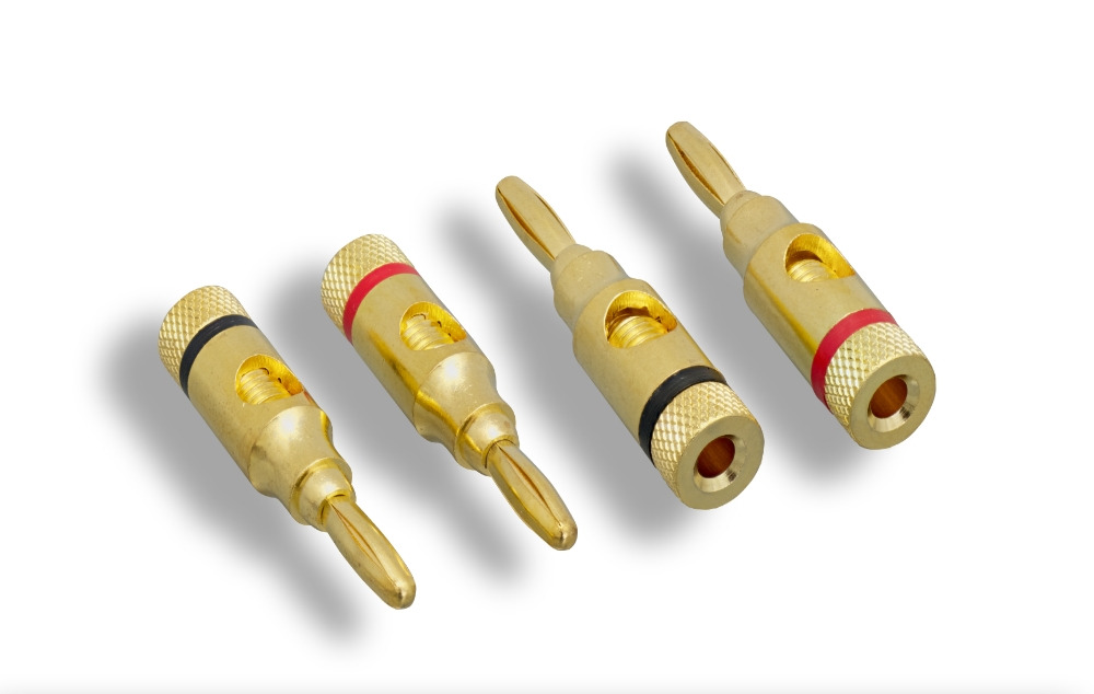 Open Screw Type Speaker Banana Plugs