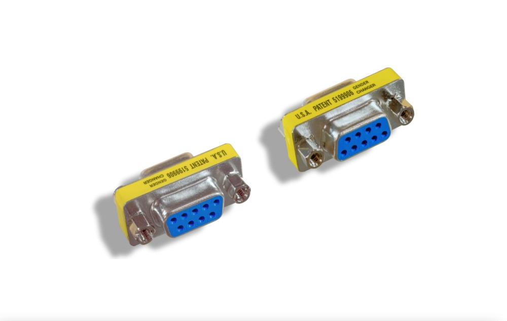 DB9 F to DB9 F Mini Gender Changer