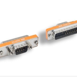 DB9 M to DB25 M AT Modem Mini Adapter