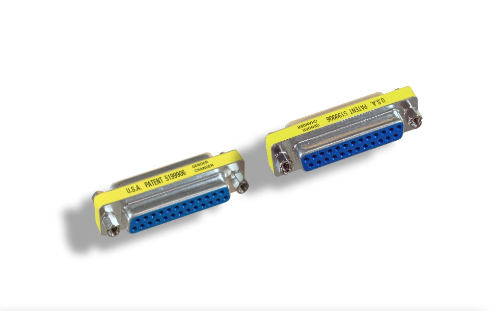 DB25 F to DB25 F Mini Gender Changer