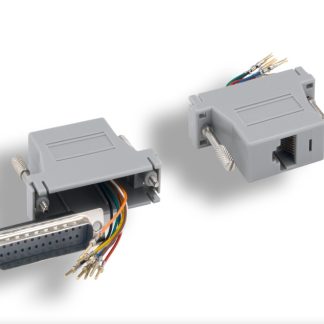 Gray DB25 Male to RJ-45 Modular Adapter
